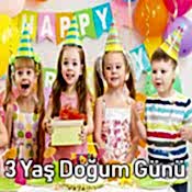 3 Yaş Doğum Günü Parti Malzemeleri