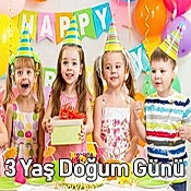 3 Yaş Doğum Günü