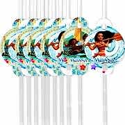 10 Adet Moana Pipet Kız Doğum Günü Parti Malzemesi