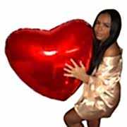 1 Ad Büyük Kırmızı 60cm Kalp Balon Helyumla Uçan Evlilik Teklifi