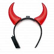 Cadılar Bayramı Işıklı Şeytan Taç Boynuz  Halloween Partisi