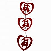 1 Ad Kırmızı Öpüşen Keçe, Sevgiliye Sürpriz Ev Oda Mekan Süsleme