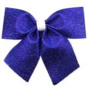 1 Ad Koyu Mavi Simli Eva Fiyonk Büyük Boy Kurdele Parti Aksesuarı