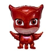 1 Ad Pijamaskeliler Baykuş Kız Folyo Balon, Pija Masks Uçan Balon