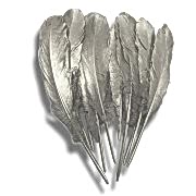 1 Adet 10lu Gümüş Gri Kumaş Tüy Masa Süsü