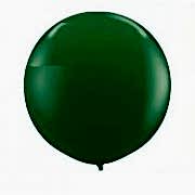 1 Adet 27 inç 68 cm Zümrüt, Koyu Yeşil Jumbo Büyük Balon İnik