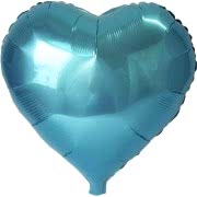 1 Adet 60 cm Turkuaz Kalpli Folyo Balon Helyumla Uçan