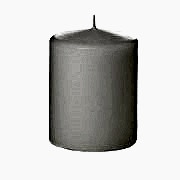 1 Adet 7x7 Beyaz Kütük Mum, Küçük Kalın Takoz Silindir Mum