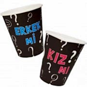 1 Adet 8li Cinsiyet Öğrenme Partisi Konsepti Bardağı