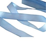 1 Adet Açık Mavi Kurdele, 10m 1 cm Kalınlığında Kurdela