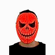 1 Adet Cadılar Bayramı Balkabağı Yüz Maskesi, Halloween Partisi