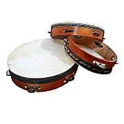 1 Adet Deri Zilli Def, Küçük Boy Kına Gecesi İçin Tef 22cm