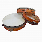 1 Adet Deri Zilli Def, Orta Boy Kına Gecesi İçin Tef 27 cm