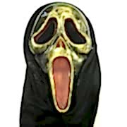 1 Adet Gold Çığlık Maskesi, Korku Şakası Aksesuarı