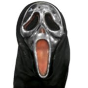 1 Adet Gümüş Gri Çığlık Maskesi, Korku Şakası Aksesuarı