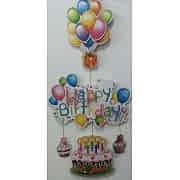 1 Adet Happy Birthday Yazılı  Duvar Süsü Parti Malzemesi