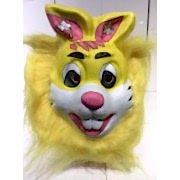 1 Adet Hayvan Desenli Maske, Tüylü Tavşan Şeklinde Parti Maskesi