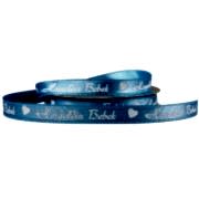 1 Adet Hoşgeldin Bebek Yazılı Mavi Kurdele, 1cmx10metre