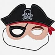 1 Adet Keçeden Korsan Maskesi Doğum Günü Konsepti Parti Malzemesi