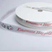 1 Adet Kınamıza Hoşgeldiniz yazılı Şerit Kurdele Kurdela 10 mm Kına Malzemeleri