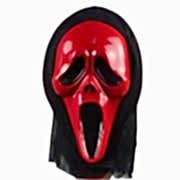 1 Adet Kırmızı Çığlık Maskesi, Korku Şakası Aksesuarı