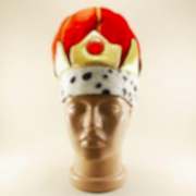 1 Adet Kırmızı Gold Padişah Şapkası, Şehzade, Hünkar Kavuğu