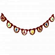 1 Adet Kırmızı Nişan Evi Yatay Yazı 180cm Kına Malzemeleri