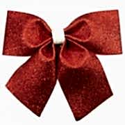 1 Adet Kırmızı Simli Eva Fiyonk Büyük Boy Kurdele Parti Aksesuarı