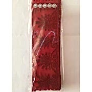 Tüllü Kırmızı Kına Gelin Kuşağı Kemeri Bel Kurdelesi