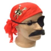 1 Adet Korsan Bandana Göz Bandı Set Erkek Parti Malzemesi