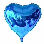 1 Adet Koyu Mavi ( Lacivert) Kalp Folyo Balon 60x60cm