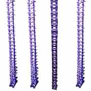 1 Adet Mor-Lila Renk 4lü Kağıt Uzar Süs