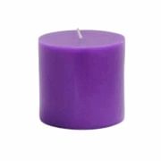1 Adet Mor Renkli Silindir Kütük Mum Hediyelik 7x7cm