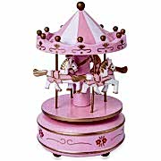 1 Adet Pembe Büyük Boy Atlı Karınca Müzik Kutusu, Hediyelik Eşya