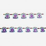 1 Adet Pembe Doğum Günü Parti Yazısı Simli Süs 230 cmx15cm PD1177