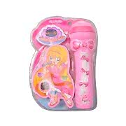 1 Adet Pilli Müzikli Işıklı Mikrofon, Pembe Eğlenceli Oyuncak