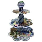 1 Adet Prenses Moana Cupcake Kek Standı, 3 Katlı Karton Stand