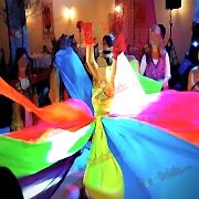 1 Adet Rengarenk 8 Farklı Renkli Kına Eteği 256cm x 65cm Kına Malzemeleri