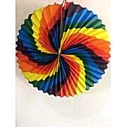 1 Adet Rengarenk Yuvarlak Kağıt Fener Tepe Süsü