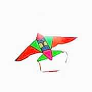 1 Adet Renkli Uçak (F16) Uçurtma, 135x95 cm Kite 