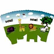 1 Adet Safari Orman Temalı Popcorn Mısır İkram Kutusu