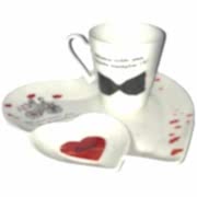 1 Adet Şık Damat Kahve Fincanı Seti, Kız İsteme Söz Kesme 