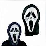 Çığlık Maskesi-Hayalet Maskesi Cadılar Bayramı Korku Maskesi