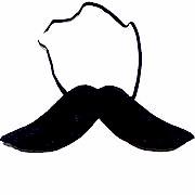 1 Adet Siyah Erkek Takma Bıyık, Kostüm Partisi Osmanlı Bıyığı