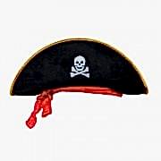 1 Adet Siyah Keçe Küçük Çocuk Korsan Şapkası, Parti Malzemesi
