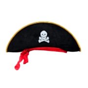 1 Adet Siyah Korsan Şapkası Erkek Parti Malzemesi.