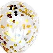 1 Paket Gold Altın Sarısı Şeffaf Balon İçi Konfeti Pulu