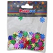 1 Paket Karışık Metalik Renkli, Çiçekli Serpme Masa Pulu Süsü