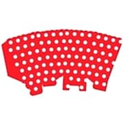 10 Ad Beyaz Puantiyeli Kırmızı Mısır İkram Kutusu Benekli Popcorn