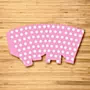 10 Adet Beyaz Puantiyeli Pembe Mısır İkram Kutusu Benekli Popcorn